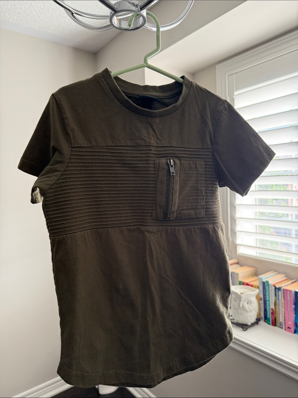 Urban Outfitters Youth Olive Green Crewneck Tee
